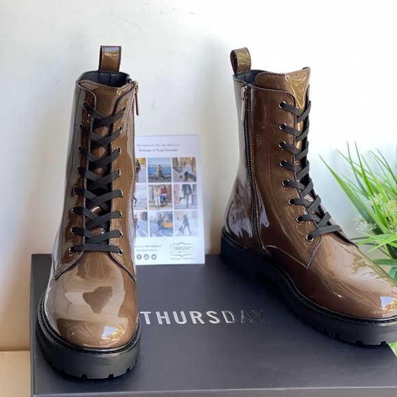 THURSDAY BOOT COMPANY🍂Olive soft Combat Boot 7.5 - Picture 13 of 14